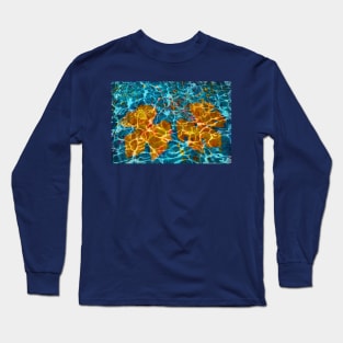 Autumn leaves in water Long Sleeve T-Shirt